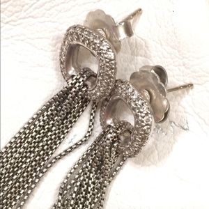 David Yurman Ice Cushion Tassel Earrings